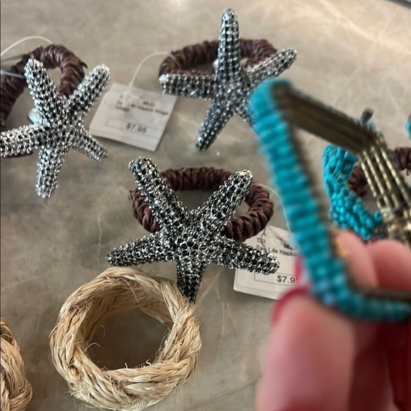 Starfish and Rope Napkin Rings Set - Picture 9 of 9